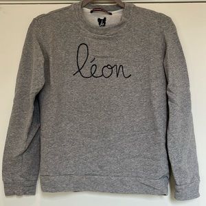 Gray “leon” sweatshirt, French brand